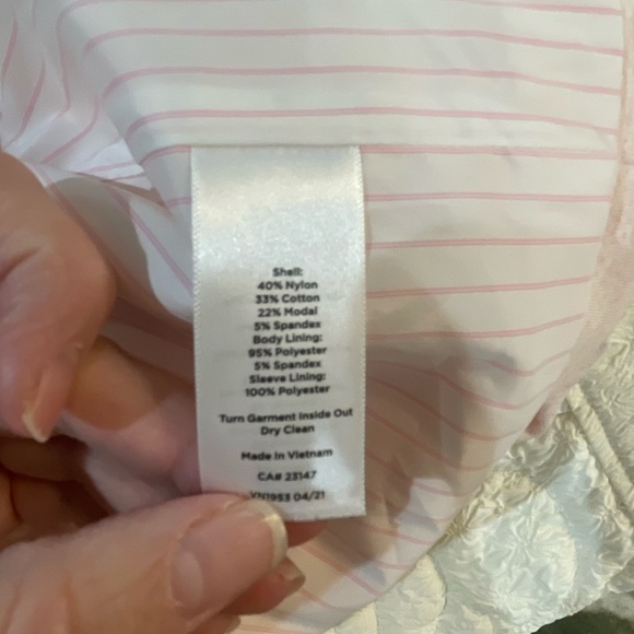 TALBOTS heathered pink cotton-blend blazer with beautiful buttons - 16 - Picture 5 of 6